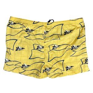 Nautica Men's Swim Trunks Size XXL Yellow Blue Beach Mesh Lining